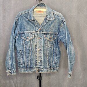 1990s Levis Denim Jacket Vintage Trucker Button Down Size XS Usa Made A6-3